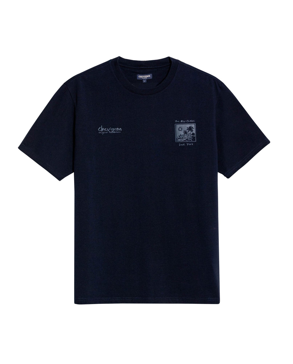 Men's T-Shirt Classic Fit Short Sleeve Cotton Jersey Polonia Front Back Graphics Heavy Rib Collar - Blue