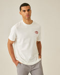 Men's Rodeo T-Shirt Classic Fit Short Sleeve Cotton Jersey Varsovia Medium Weight Decorative Seams Localized Print - Raw