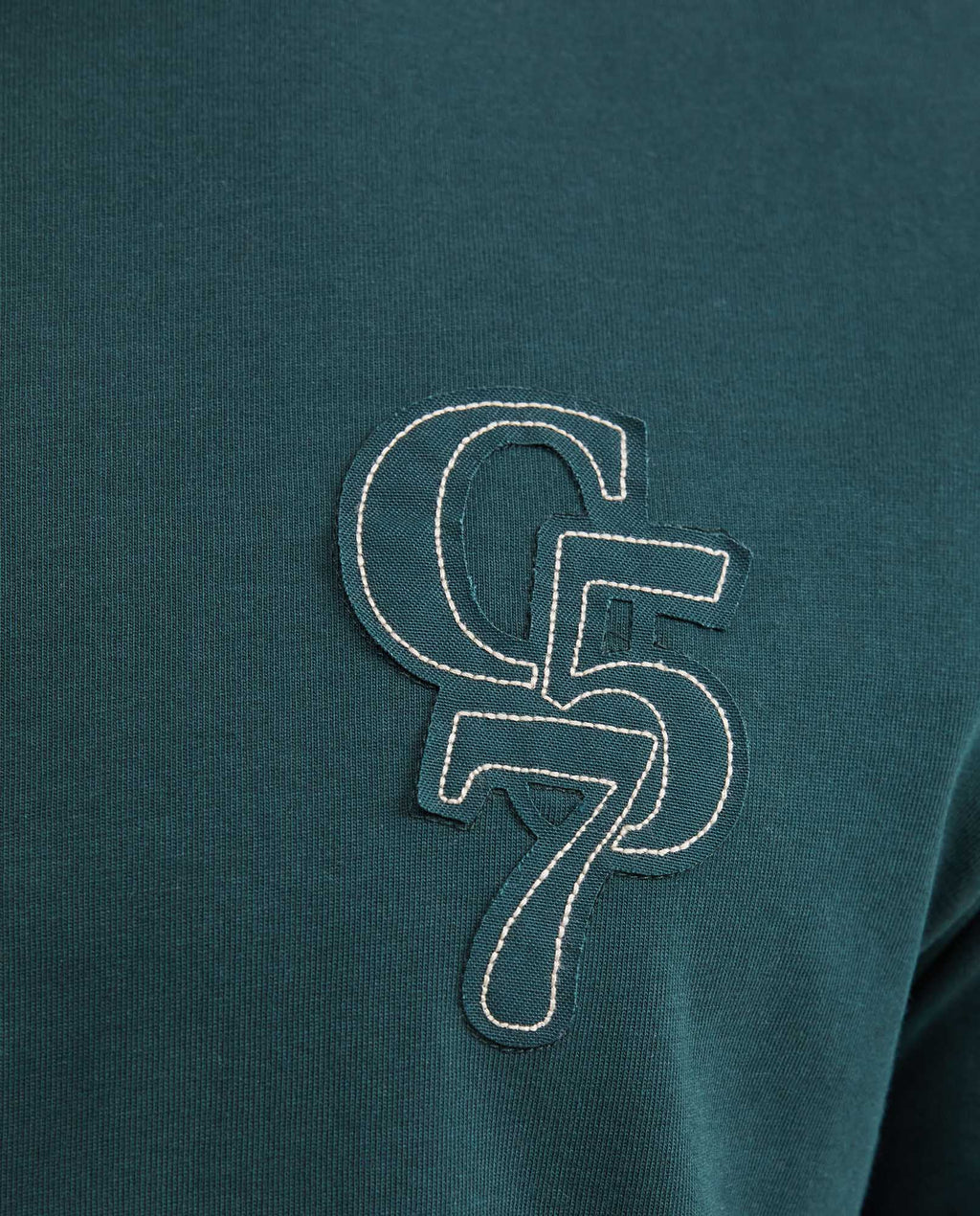 Men's T-Shirt Classic Fit Crew Neck with Print - Green