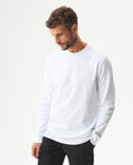 Men's Classic Fit Long Sleeve T-shirt in Cotton Voyage