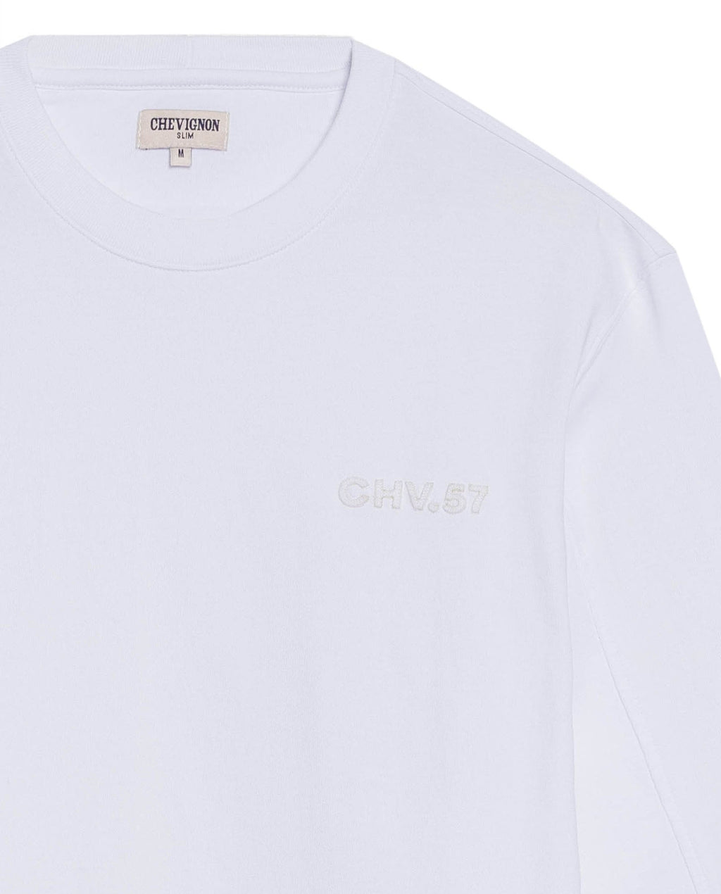 Men's Classic Fit Long Sleeve T-shirt in Cotton Voyage