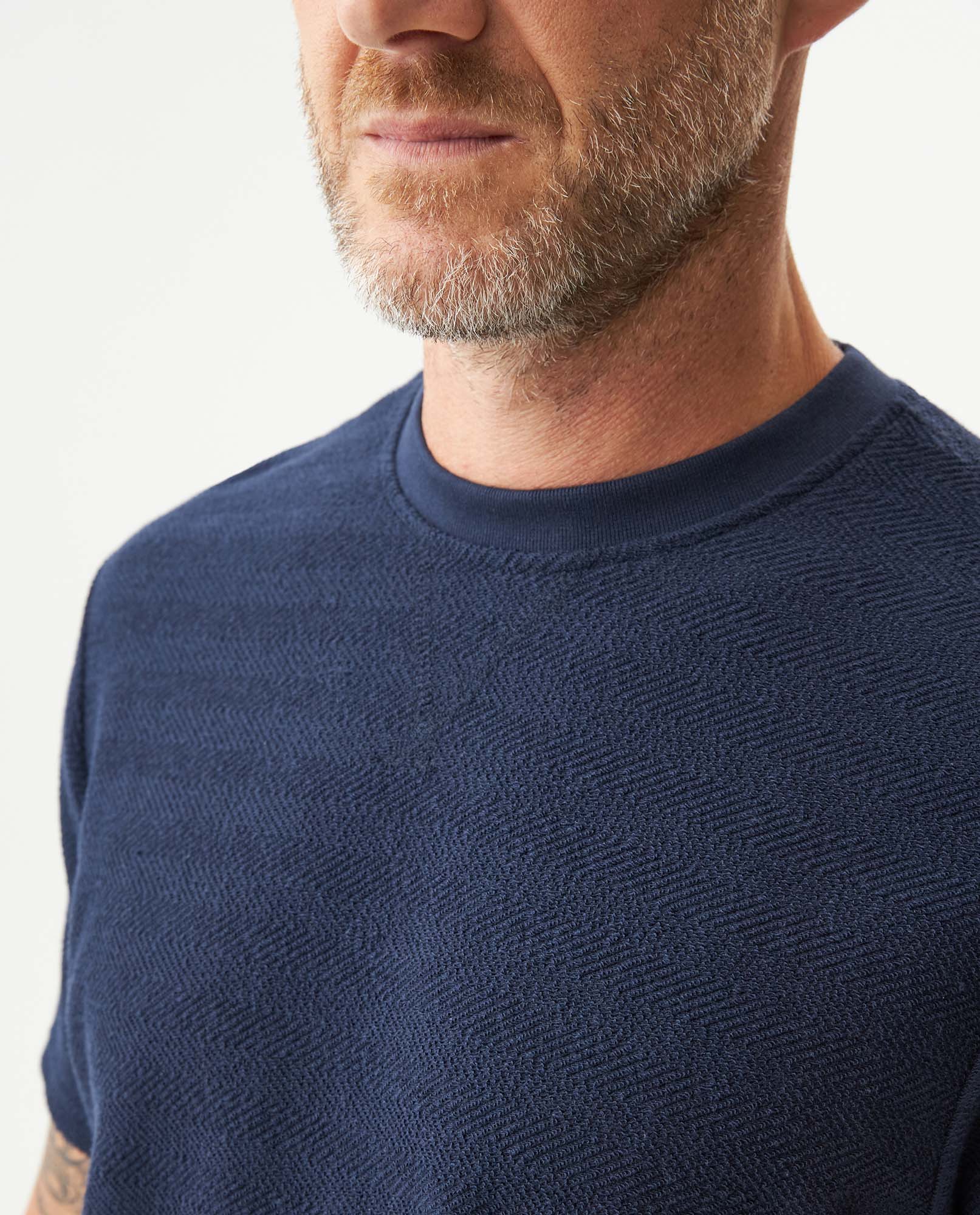 Men's Classic Fit T-shirt in Cotton Stretch Blend Seaport