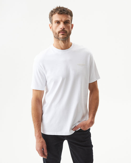 Men's Classic Fit Printed T-shirt in Cotton Shipyard