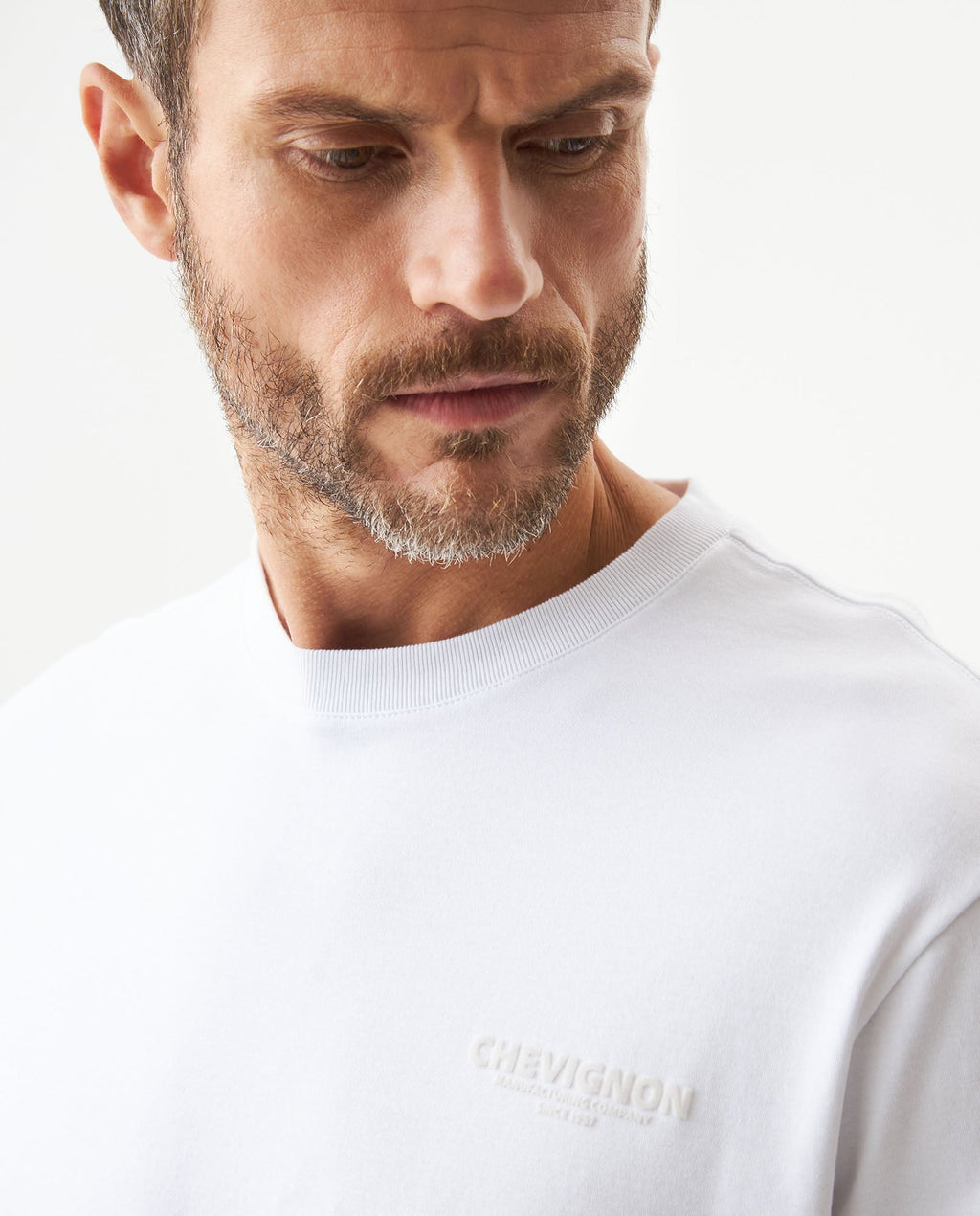 Men's Classic Fit Printed T-shirt in Cotton Shipyard
