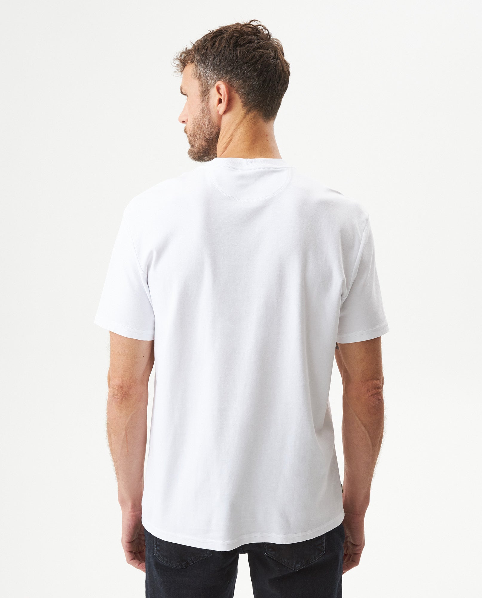 Men's Classic Fit Printed T-shirt in Cotton Shipyard