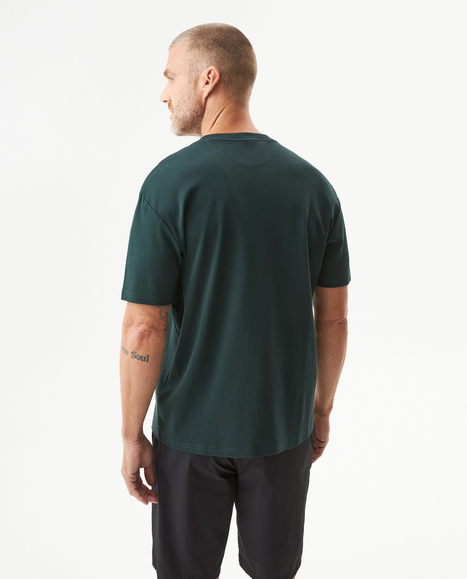 Men's Classic Fit Printed T-shirt in Cotton Bayside