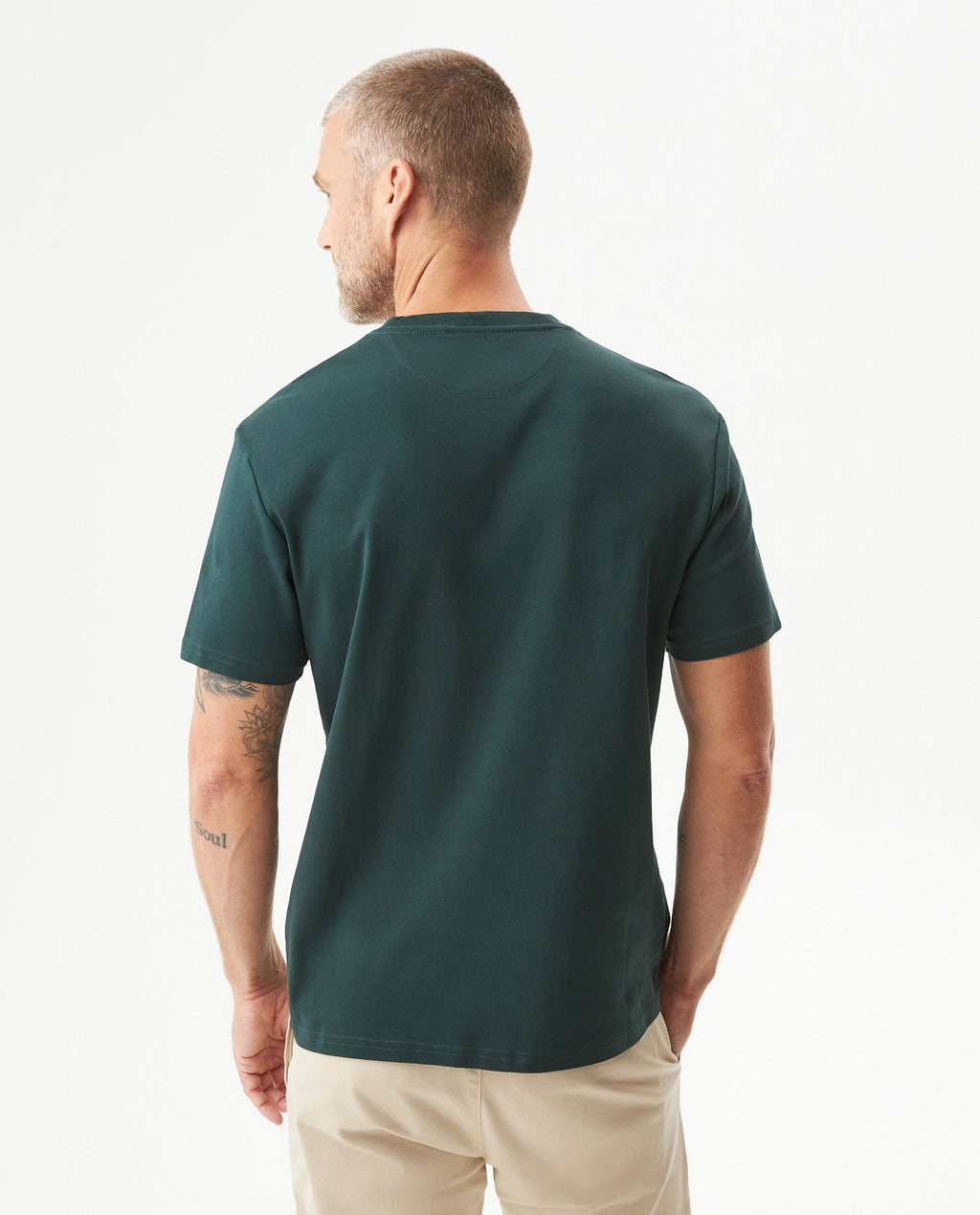 Men's Embroidered Slim Fit T-shirt in Cotton Twilight