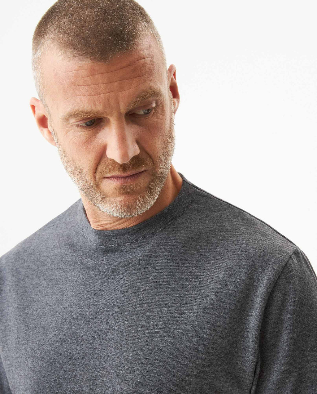 Men's Heathered Cotton Knit T-shirt Sparkle